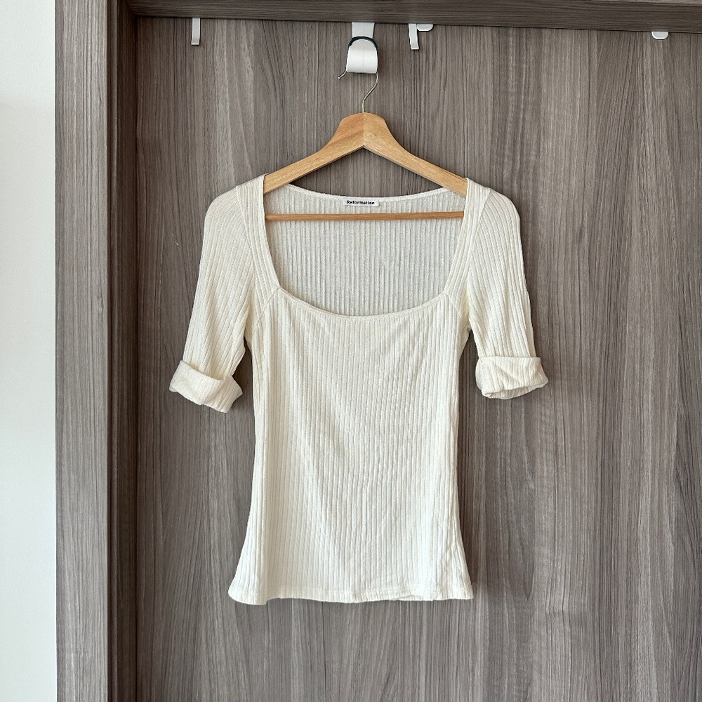 Reformation cream top